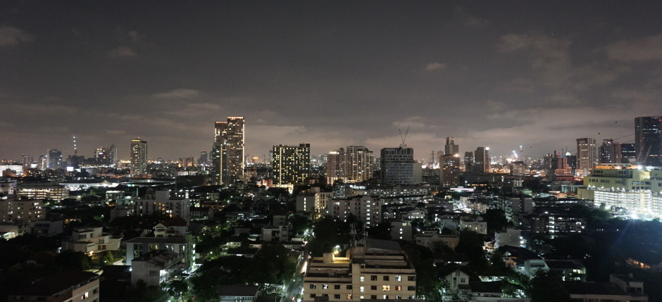 Bangkok at night from our window